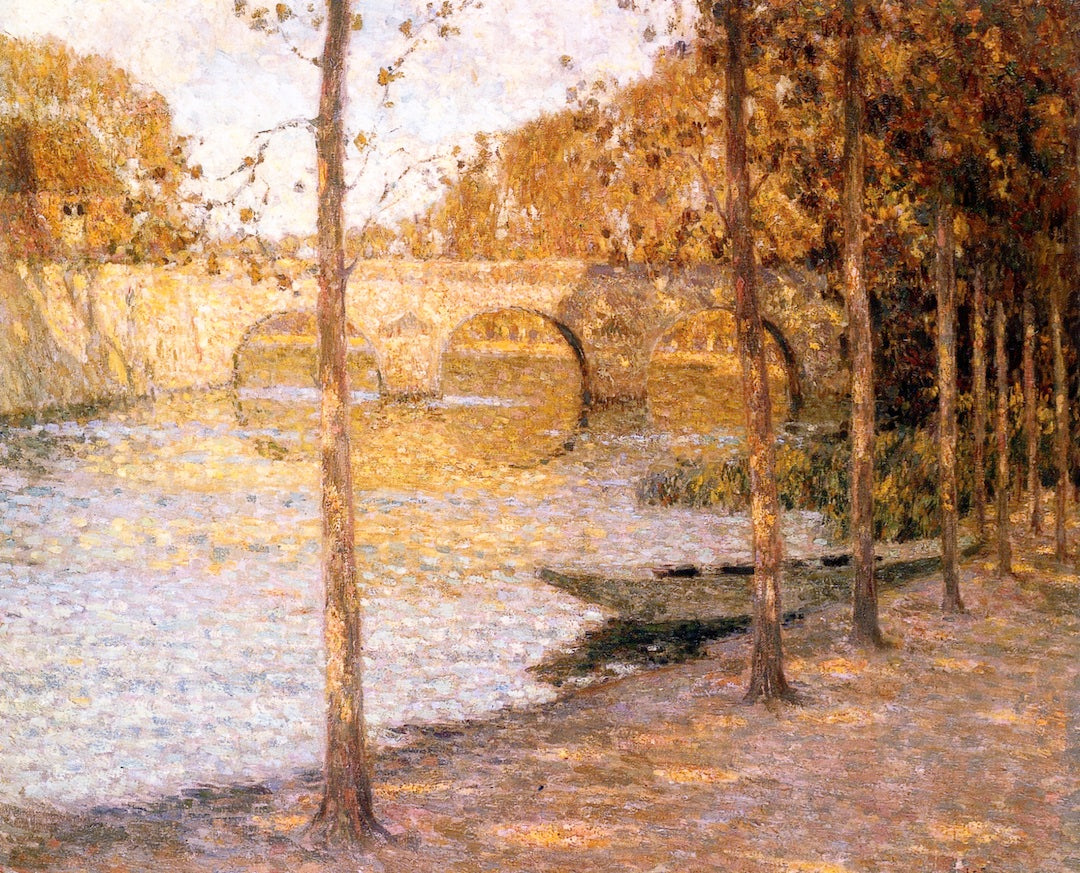 The Bridge, Chace-Varrains by Henri Le Sidaner,A3(16x12")Poster