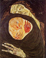 Dead Mother, vintage artwork by Egon Schiele, 12x8" (A4) Poster