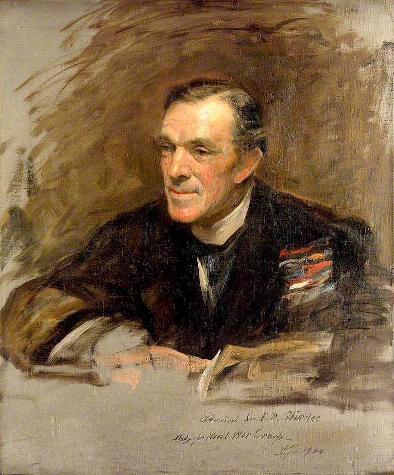 Admiral Sir Frederick Doveton Sturdee (sketch), vintage artwork by Arthur Stockdale Cope, 12x8" (A4) Poster