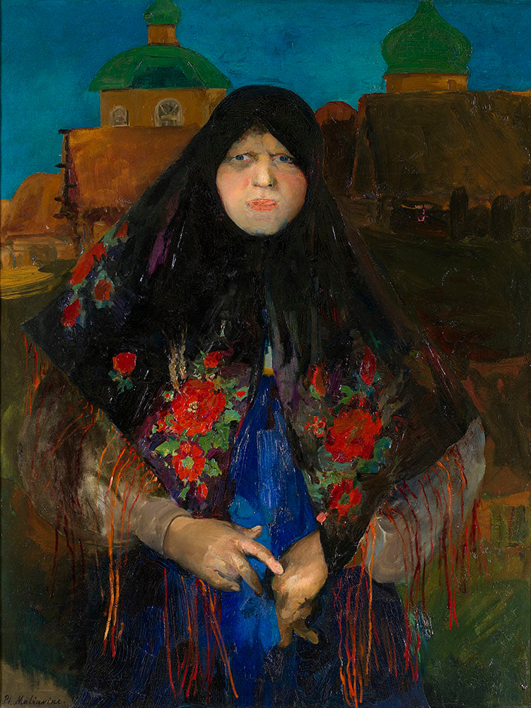  of a Prosperous Peasant Woman by Filipp Andreevich Maliavin,A3(16x12")Poster