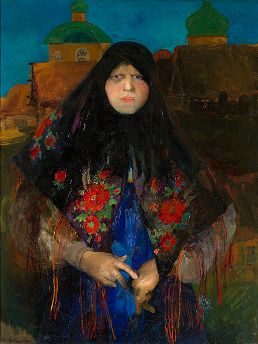  of a Prosperous Peasant Woman by Filipp Andreevich Maliavin,A3(16x12")Poster