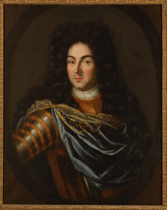 Portrait of Carl Johan von Königsmarck, vintage artwork by Peter Martin van Mytens Senior, 12x8" (A4) Poster