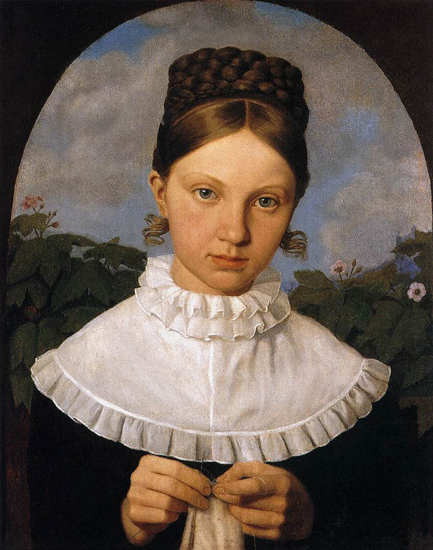 Portrait of Fanny Gail, vintage artwork by Heinrich Maria von Hess, A3 (16x12") Poster Print