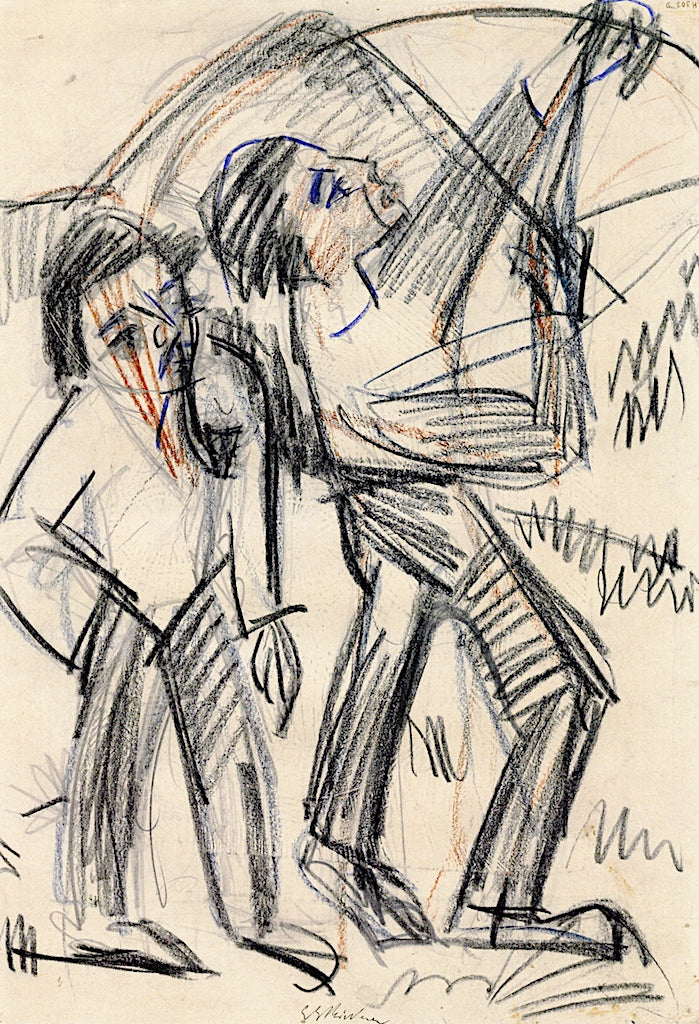 Archer by Ernst Ludwig Kirchner,16x12(A3) Poster