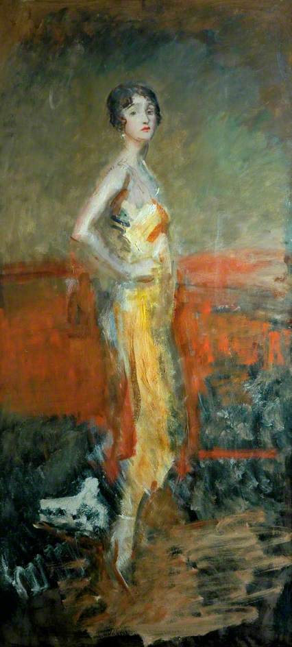 Mrs Redmond McGrath, vintage artwork by Ambrose McEvoy, 12x8" (A4) Poster