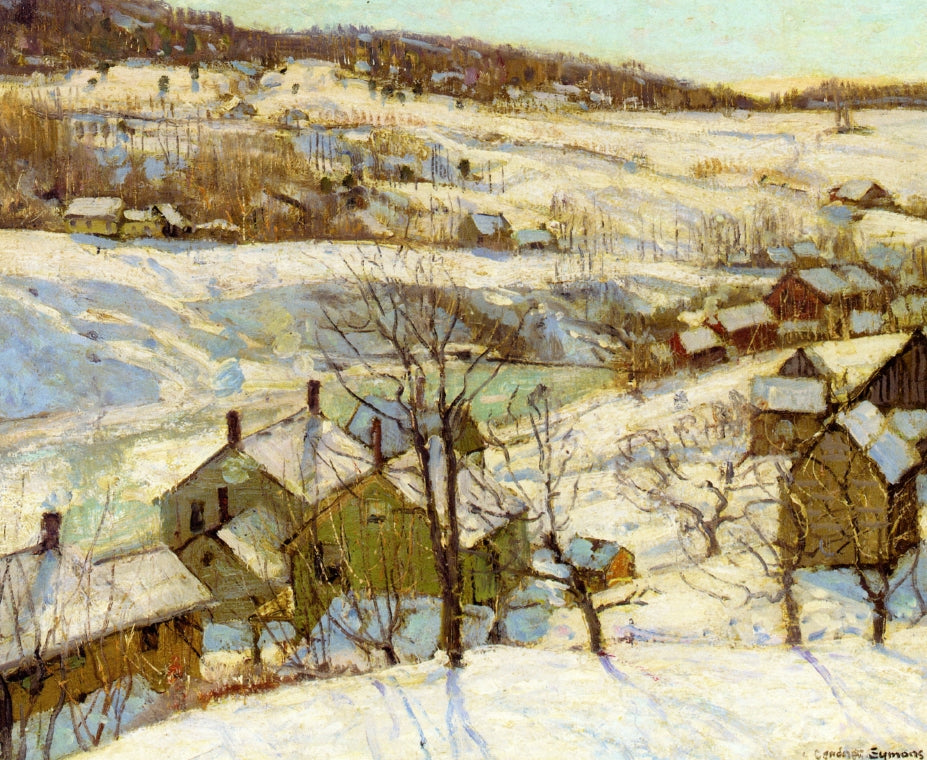 Berkshire Hills, Winter by George Gardner Symons,A3(16x12")Poster