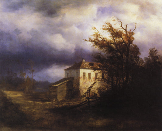 Before the Storm, vintage artwork by Alexei Kondratyevich Savrasov, 12x8" (A4) Poster