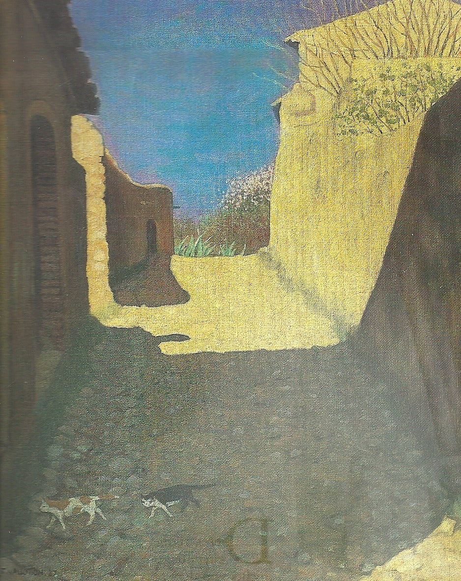 Deux chats passent, vintage artwork by Felix Vallotton, 12x8" (A4) Poster
