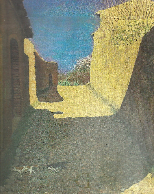 Deux chats passent, vintage artwork by Felix Vallotton, 12x8" (A4) Poster