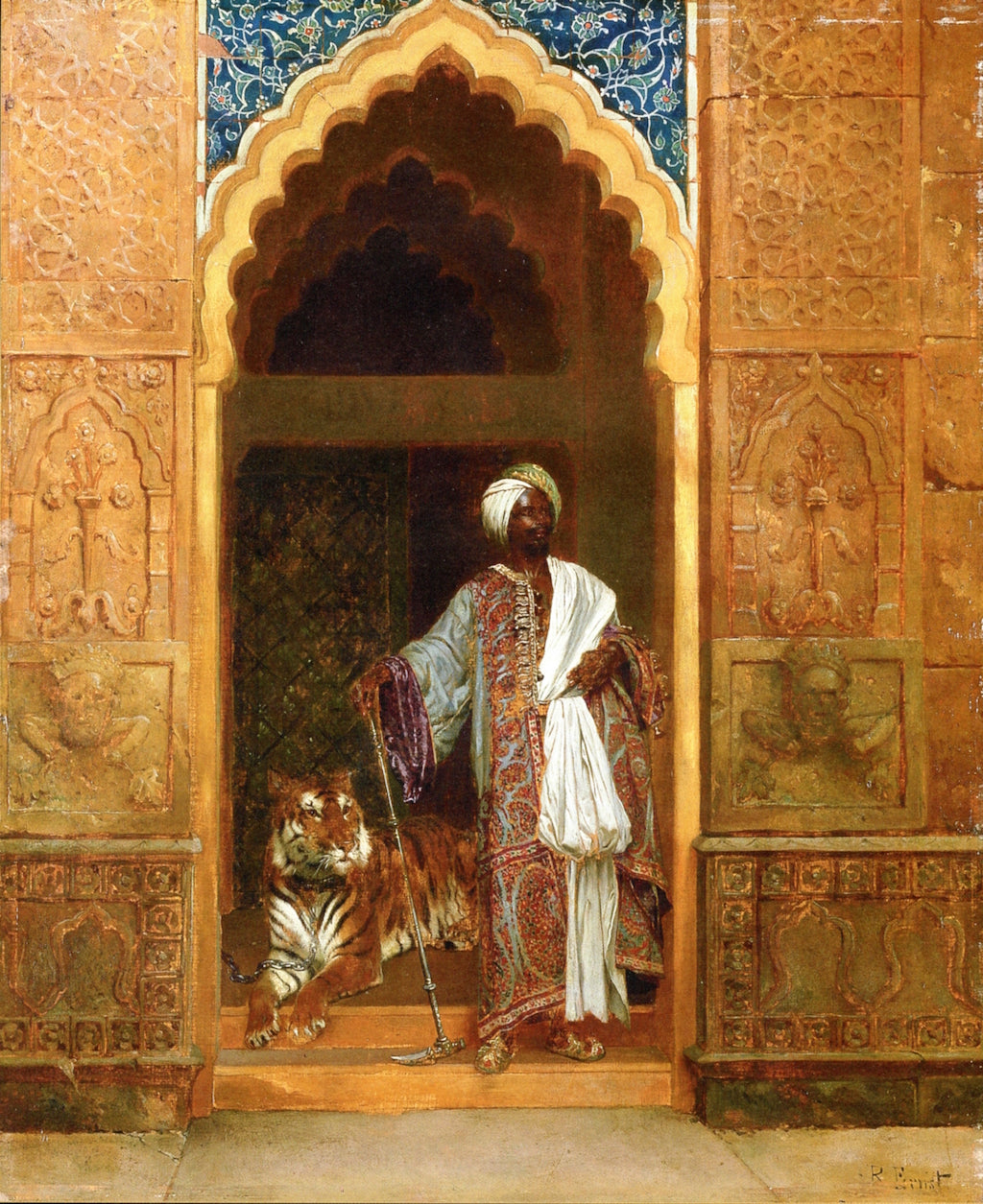 The Gate Keepers by Rudolf Ernst,A3(16x12")Poster