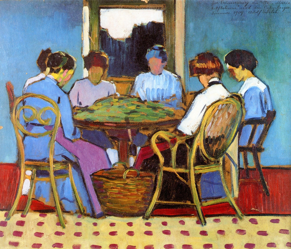 Shucking Beans by Adolf Erbslöh,16x12(A3) Poster