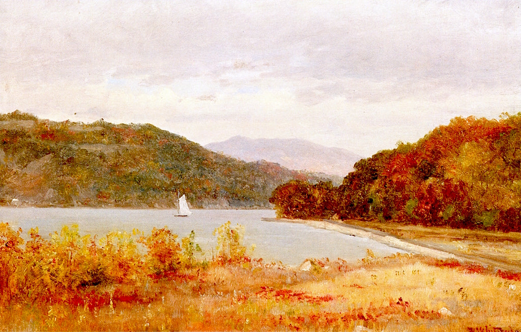 A Grey Day on the Hudson, vintage artwork by Thomas Worthington Whittredge, A3 (16x12") Poster Print