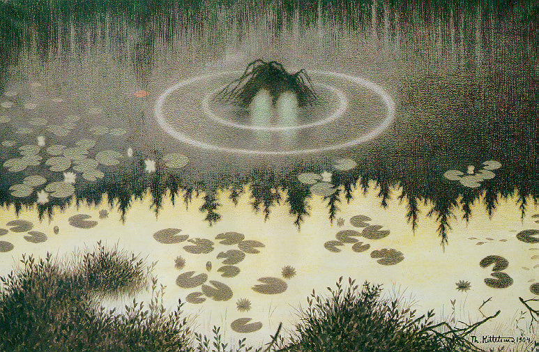 Nokken by Theodor Severin Kittelsen,A3(16x12")Poster