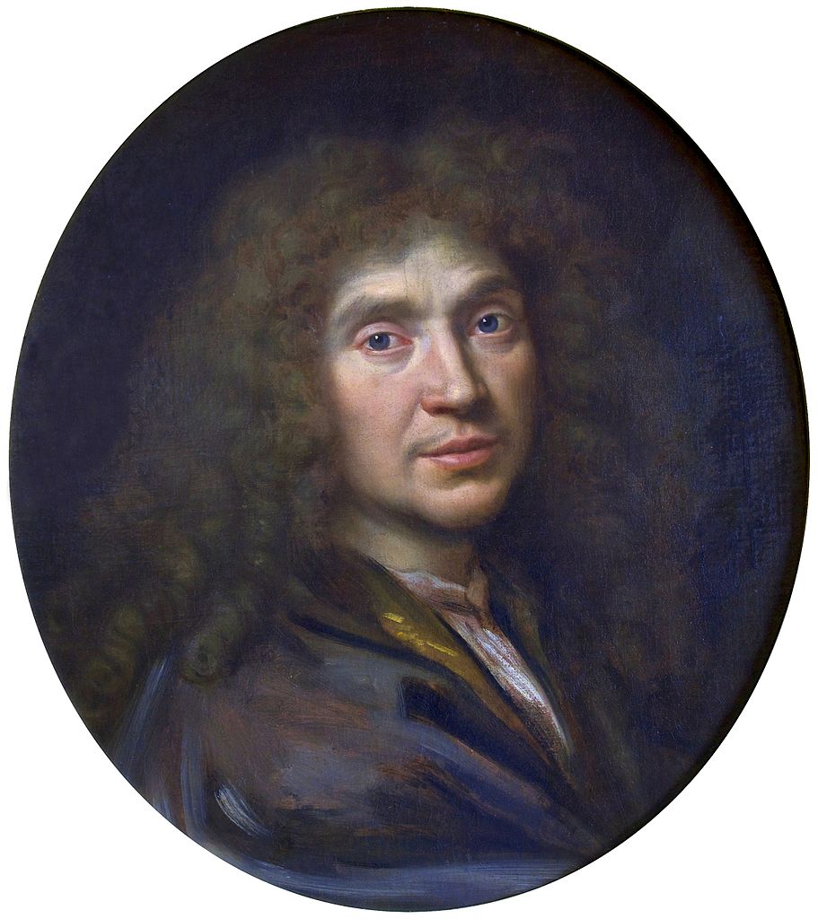 Molière, vintage artwork by Pierre Mignard, 12x8" (A4) Poster