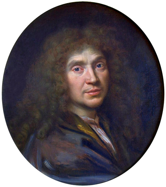Molière, vintage artwork by Pierre Mignard, 12x8" (A4) Poster