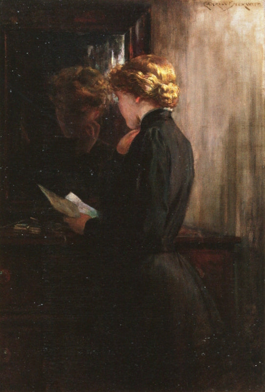 Grandmother's Love Letters by James Carroll Beckwith,A3(16x12")Poster