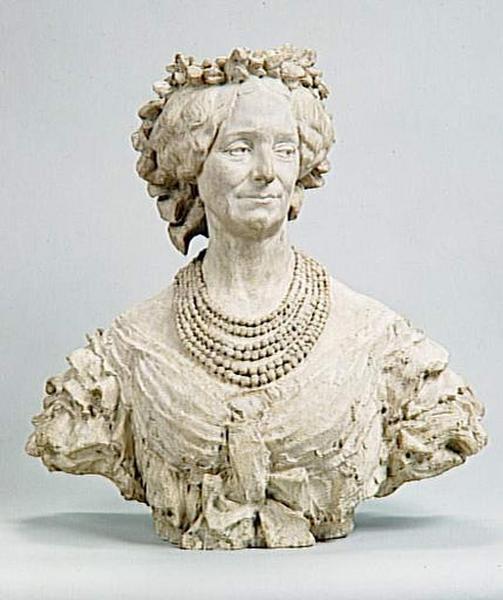 Marquise de la Lavalette (bust), vintage artwork by Jean-Baptiste Carpeaux, 12x8" (A4) Poster