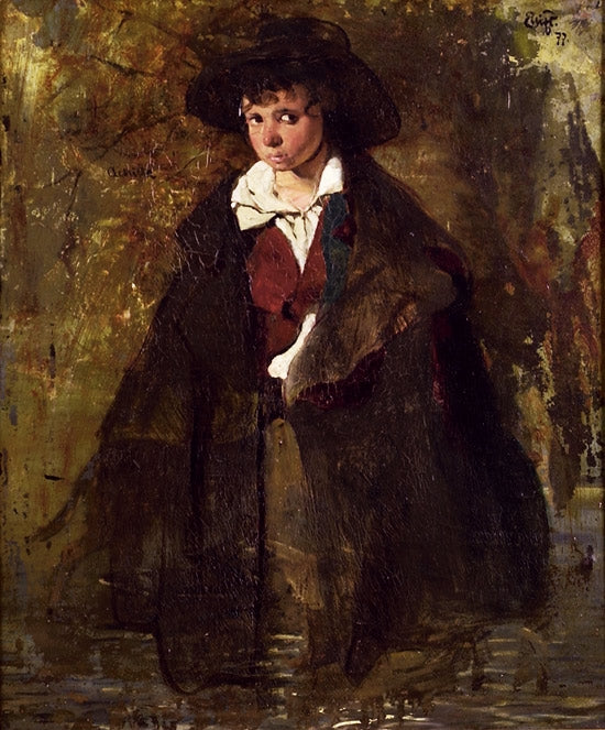 Achille, vintage artwork by Eilif Peterssen, 12x8" (A4) Poster