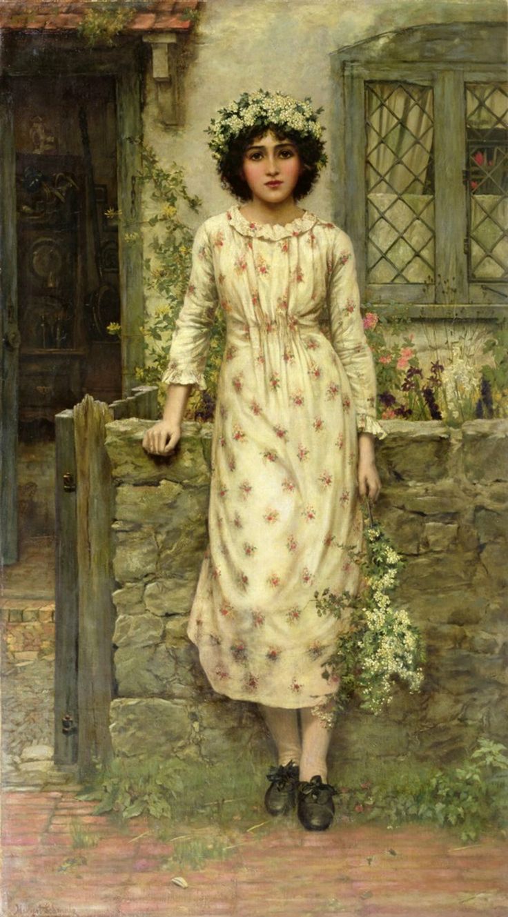 Queen of the May by Herbert Gustave Schmalz,A3(16x12")Poster