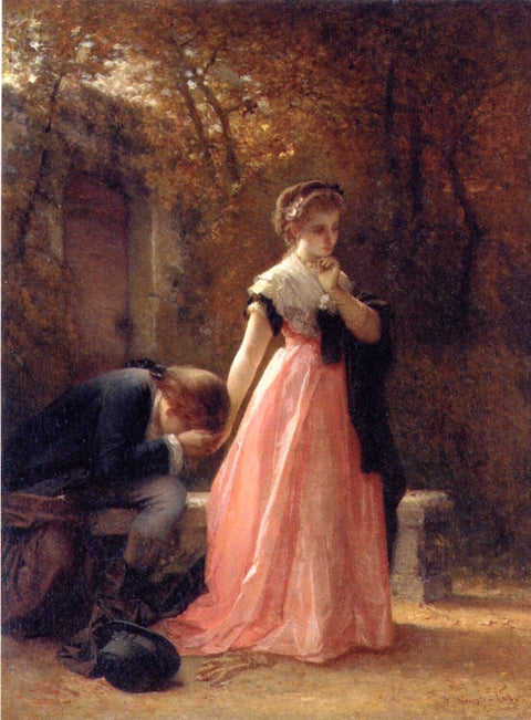 The Broken Engagement, vintage artwork by François-Claudius Compte-Calix, A3 (16x12") Poster Print