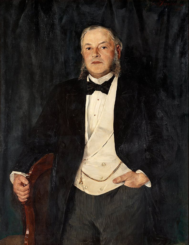 Portrait of Eduard Josephson, vintage artwork by Ernst Josephson, 12x8" (A4) Poster