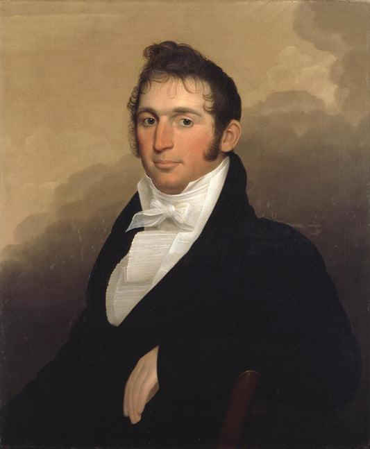 Portrait of Eugene Higgins, vintage artwork by Cephas Thompson, 12x8" (A4) Poster