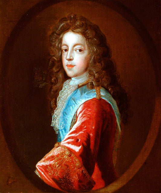James Francis Edward Stuart, vintage artwork by Jean-François de Troy, 12x8" (A4) Poster