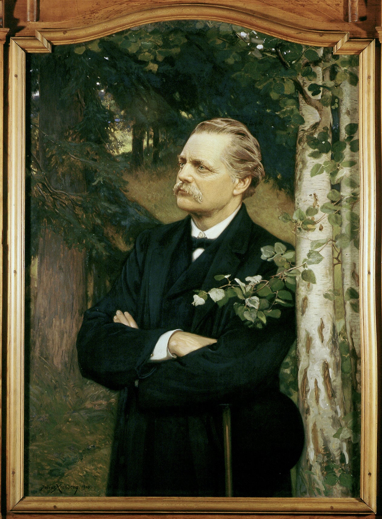 Artur Hazelius, vintage artwork by Julius Johann Ferdinand Kronberg, 12x8" (A4) Poster