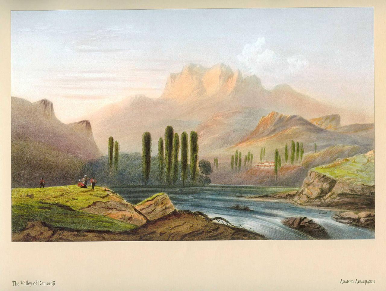 The Vallery of Demerdji, vintage artwork by Carlo Bossoli, A3 (16x12") Poster Print