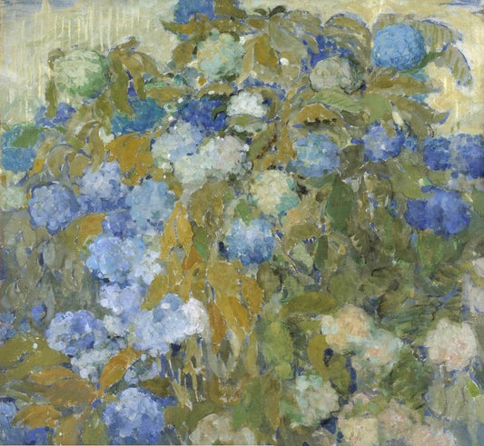Blue Hortensias by Nikolai Sapunov,16x12(A3) Poster