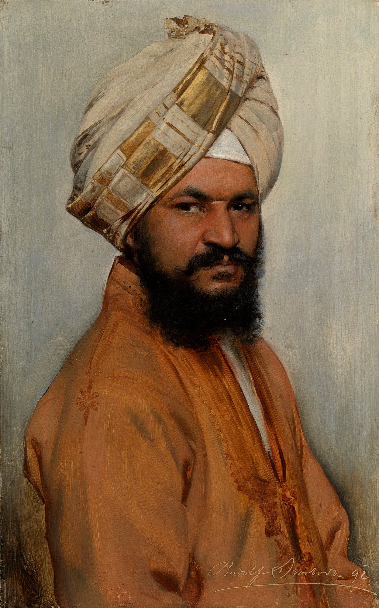 Bhai Ram Singh, vintage artwork by Rudolph Swoboda, A3 (16x12") Poster Print