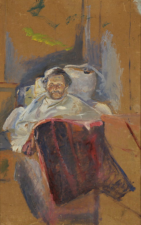 Andreas Bjølstad, vintage artwork by Edvard Munch, 12x8" (A4) Poster