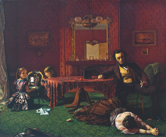 Past and Present, No. 1, vintage artwork by Augustus Leopold Egg, A3 (16x12") Poster Print