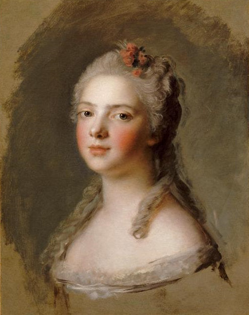 Madame Adelaïde de France, vintage artwork by Jean-Marc Nattier, 12x8" (A4) Poster