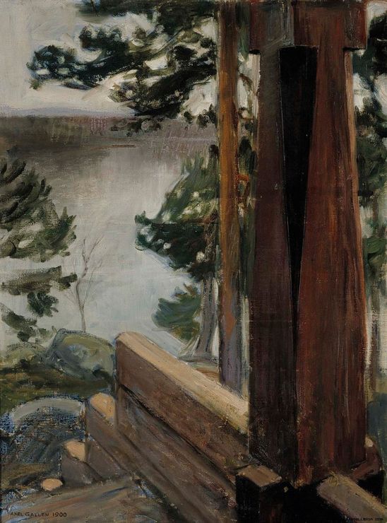 The Kalela Porch by Akseli Gallen-Kallela,A3(16x12")Poster