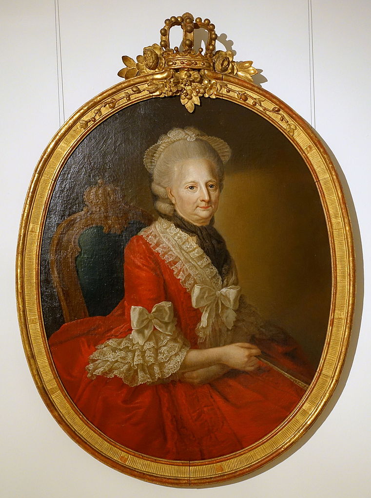 Duchess Philippine Charlotte, vintage artwork by Anna Rosina de Gasc, 12x8" (A4) Poster