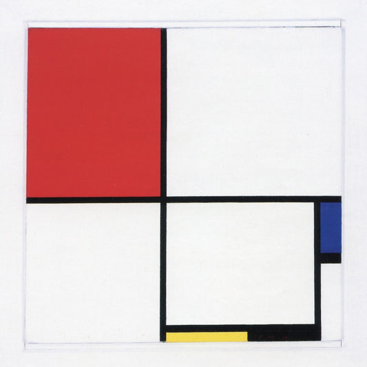 Composition No. III, vintage artwork by Piet Mondriaan, 12x8" (A4) Poster