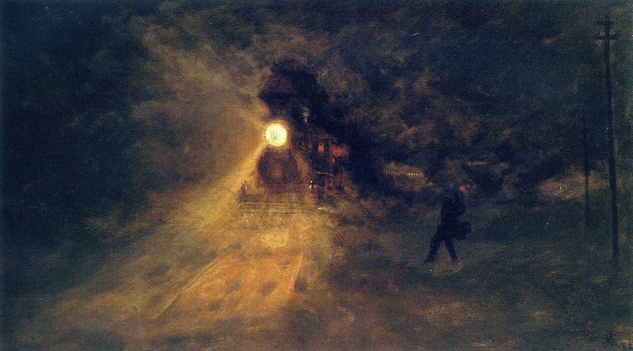 The Danger Signal, vintage artwork by Jervis McEntee, 12x8" (A4) Poster