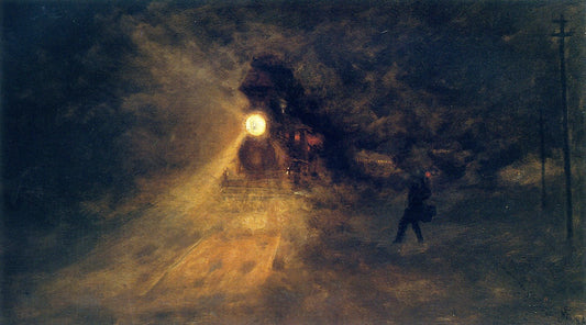 The Danger Signal, vintage artwork by Jervis McEntee, 12x8" (A4) Poster