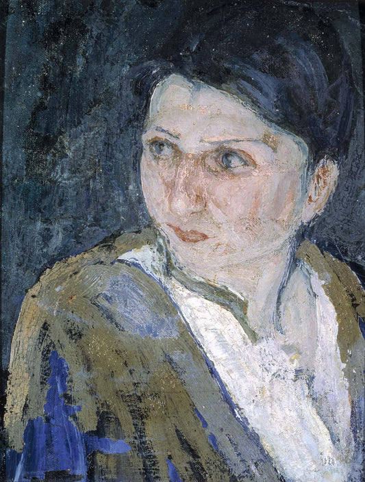 Head of a Woman in Jerusalem, vintage artwork by Henry Ossawa Tanner, 12x8" (A4) Poster