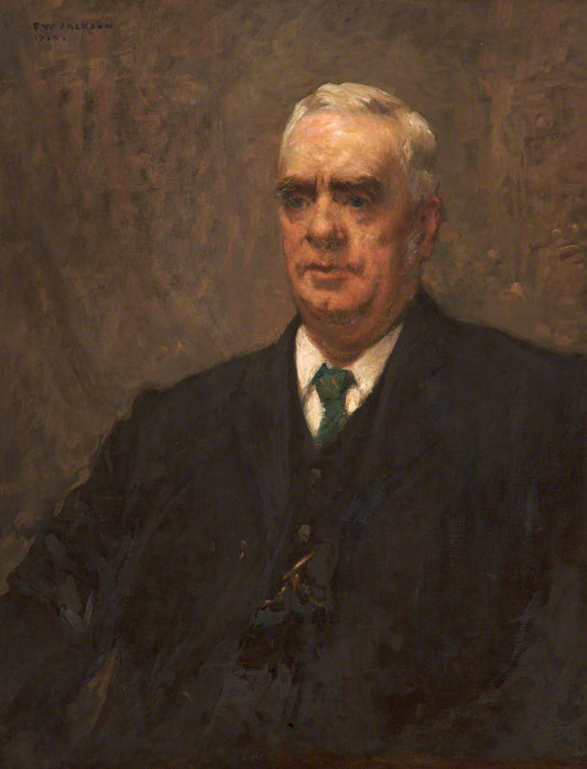 John Armitage, Headmaster of Oldham Technical School, vintage artwork by Frederick William Jackson, 12x8" (A4) Poster