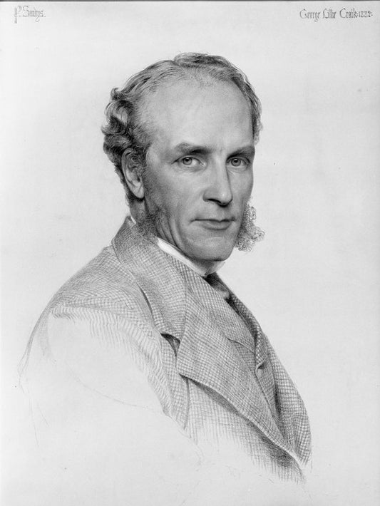 Portrait of George Lillie Craik, vintage artwork by Anthony Frederick Sandys, 12x8" (A4) Poster