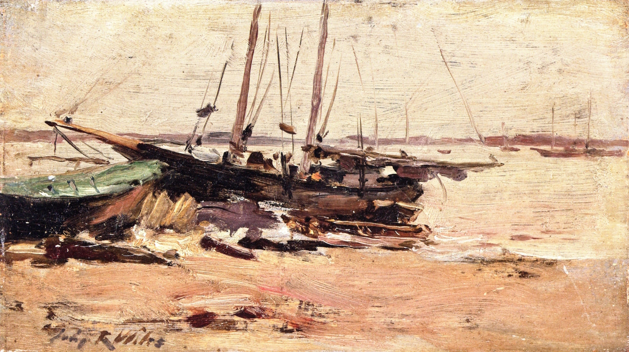 Gravesend bay, vintage artwork by Ernest Lawson, 12x8" (A4) Poster