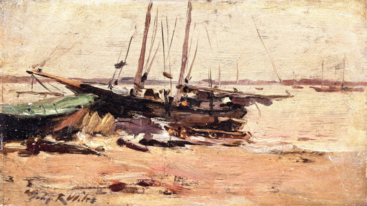 Gravesend bay, vintage artwork by Ernest Lawson, 12x8" (A4) Poster