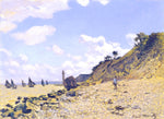 The Beach at Honfleur, vintage artwork by Claude Monet, 12x8" (A4) Poster