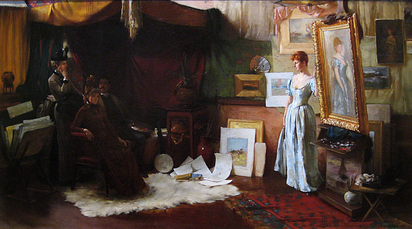 Fair Critics by Charles Courtney Curran,A3(16x12")Poster