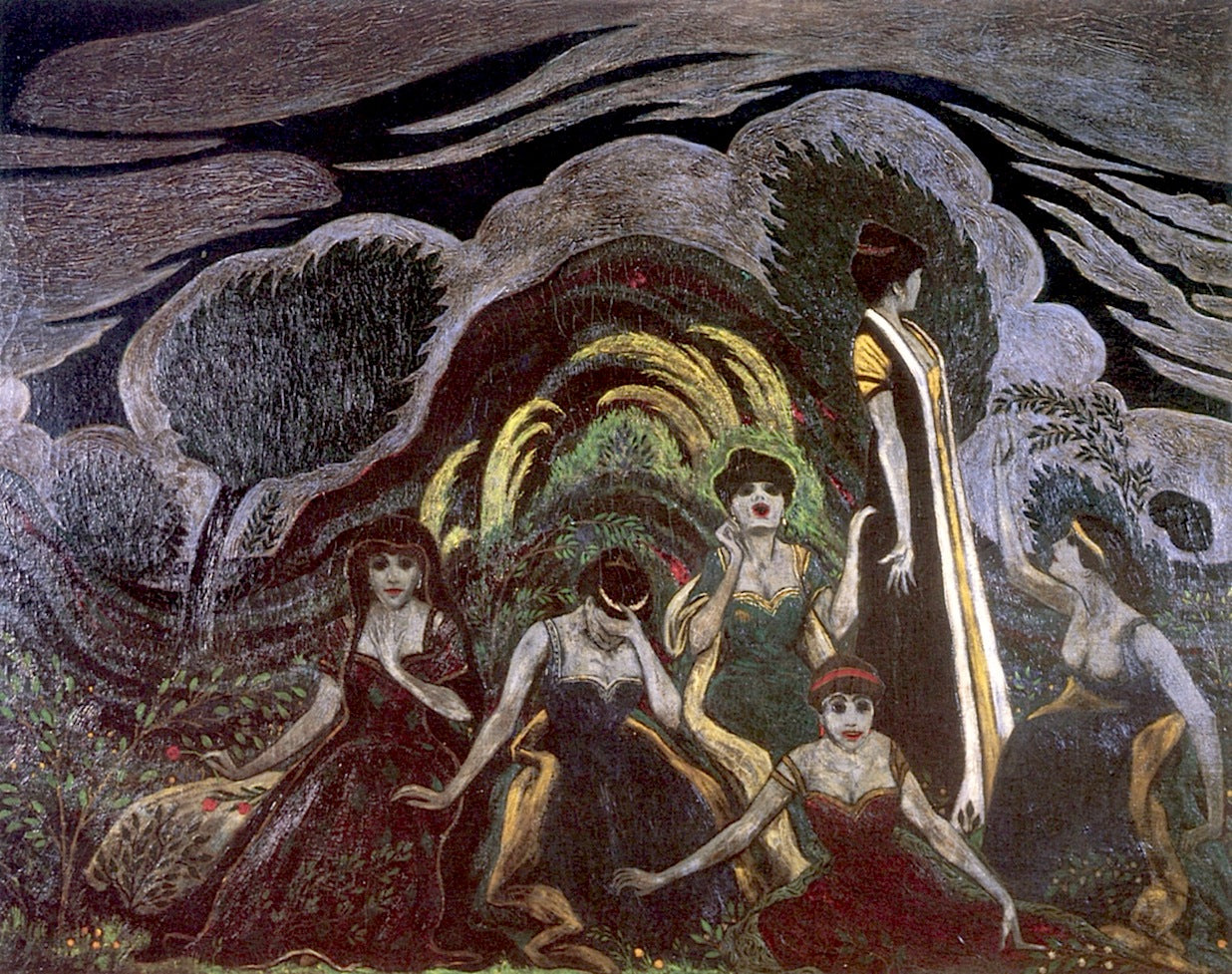 Six Women, Adagio by Middleton Manigault,16x12(A3) Poster