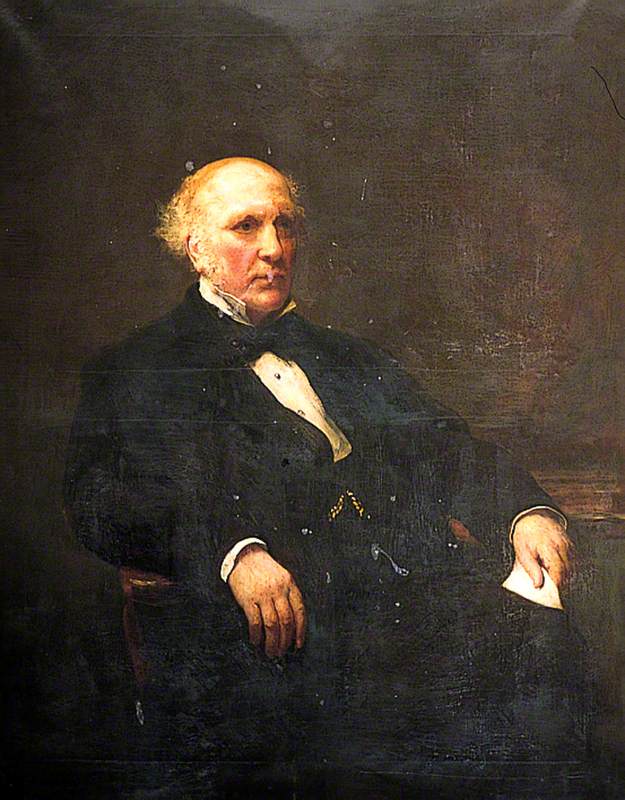 John Monckton, Town Clerk of this Borough, vintage artwork by James Sant, R.A., A3 (16x12") Poster Print
