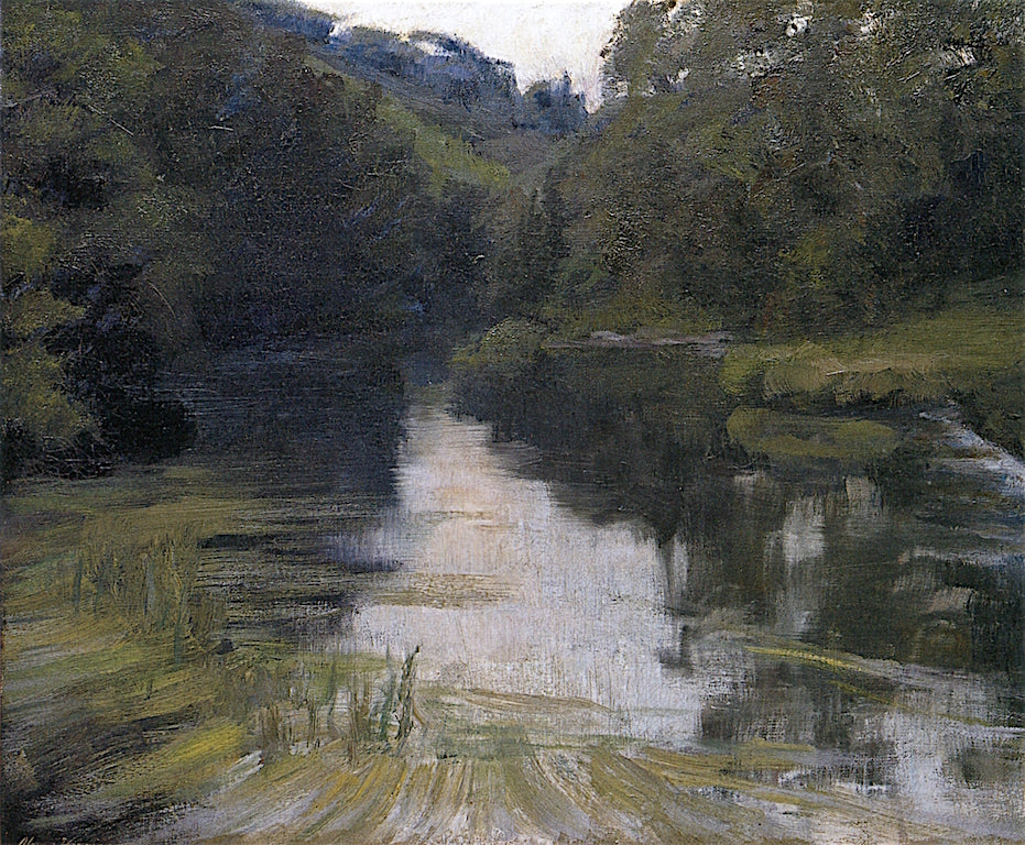 A River in France by Alexander Harrison,A3(16x12")Poster