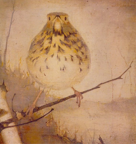 Thrush on a Branch by Jan Mankes,16x12(A3) Poster